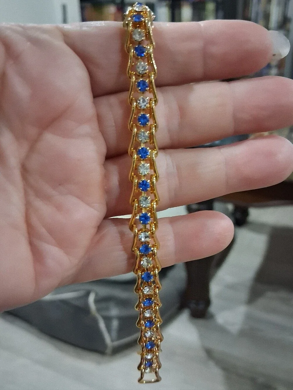 Gold Plated CZ Tennis Bracelet 7.5